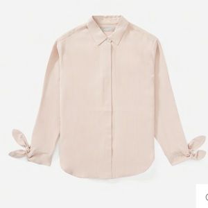 Everlane The Washable Silk Tie-Cuff Shirt